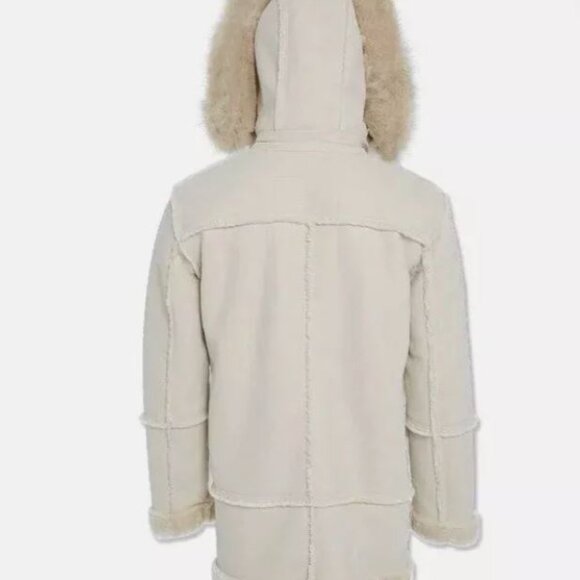 Large JORDAN CRAIG MEN’S DENALI SHEARLING JACKET COAT - Picture 4 of 4